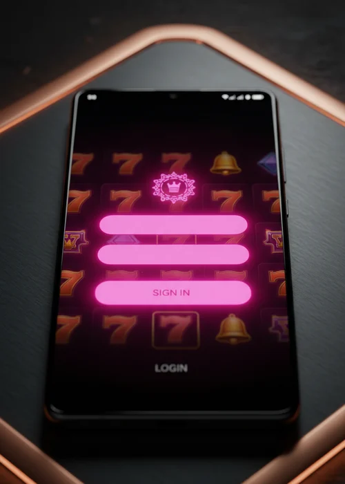 Screenshot of Casino 111 login interface with secure email and password fields for account access
